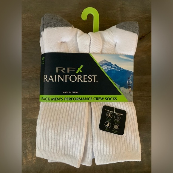 RFX Rainforest Men’s Crew Socks - Picture 1 of 7